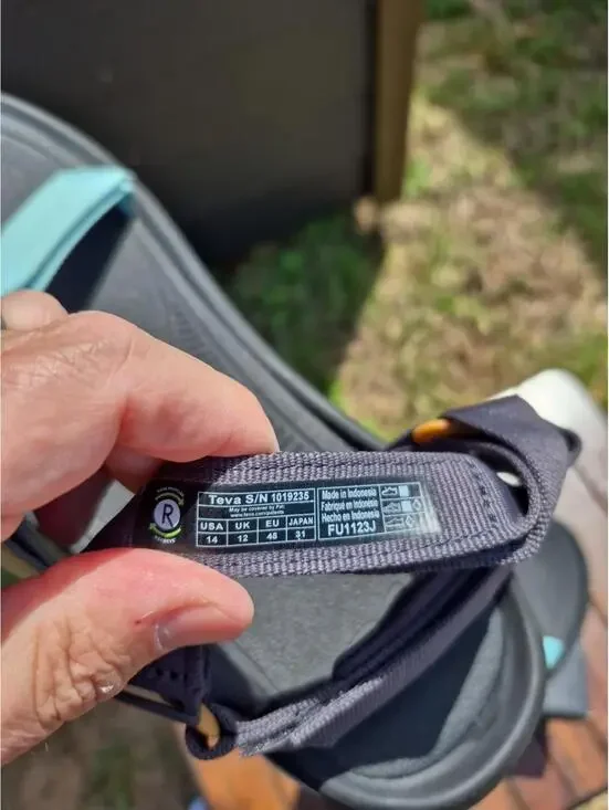 NEW Teva Hurricane XLT2 Sport Sandals Women Sz 14 Pastel Tirquoise Hiking - Picture 5 of 7